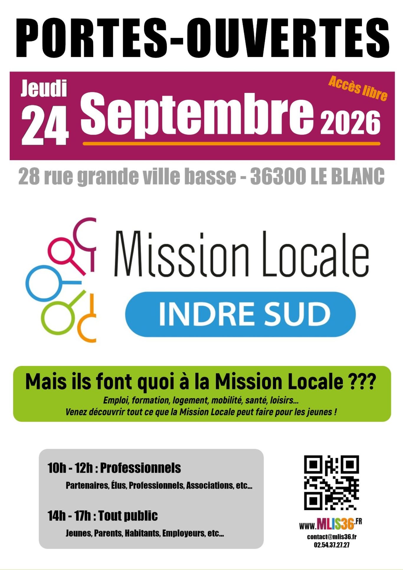 Portes-Ouvertes MLIS Le Blanc